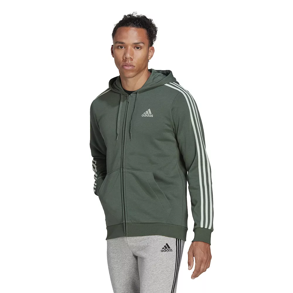 Big & Tall adidas Essential Fleece Full-Zip Hoodie 5 Big & Tall adidas Essential Fleece Full-Zip Hoodie - Image 3