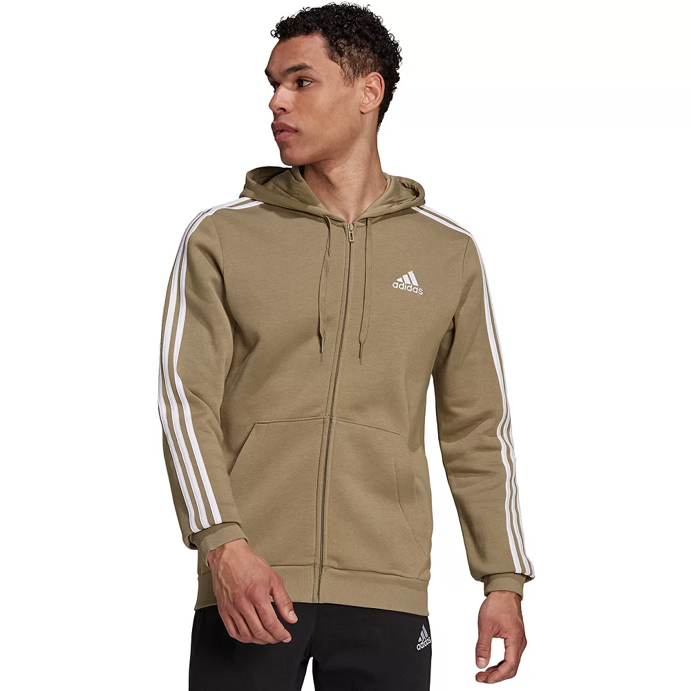 Big & Tall adidas Essential Fleece Full-Zip Hoodie 8 Big & Tall adidas Essential Fleece Full-Zip Hoodie - Image 6