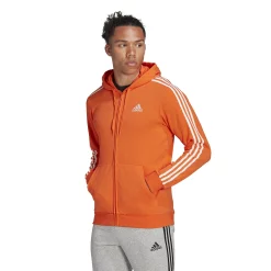 Big & Tall adidas Essential Fleece Full-Zip Hoodie 19 Big & Tall adidas Essential Fleece Full-Zip Hoodie -Workout Clothes Sales Store 6171341 Semi Impact Orange