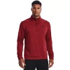 Men's Under Armour 1/4-Zip Fleece Pullover 2 Men's Under Armour 1/4-Zip Fleece Pullover -Workout Clothes Sales Store 6171456 Stadium Red