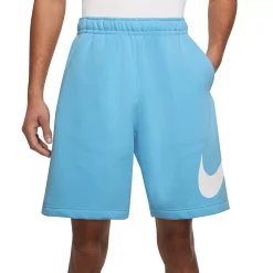 Big & Tall Nike Club Fleece Shorts -Workout Clothes Sales Store 6171846 Blue Chill
