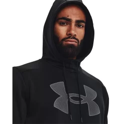 Men's Under Armour Big Logo Fleece Hoodie -Workout Clothes Sales Store 6196612 ALT3