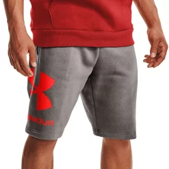 Men's Under Armour Rival Fleece Big Logo Shorts 13 Men's Under Armour Rival Fleece Big Logo Shorts -Workout Clothes Sales Store 6224678 Concrete