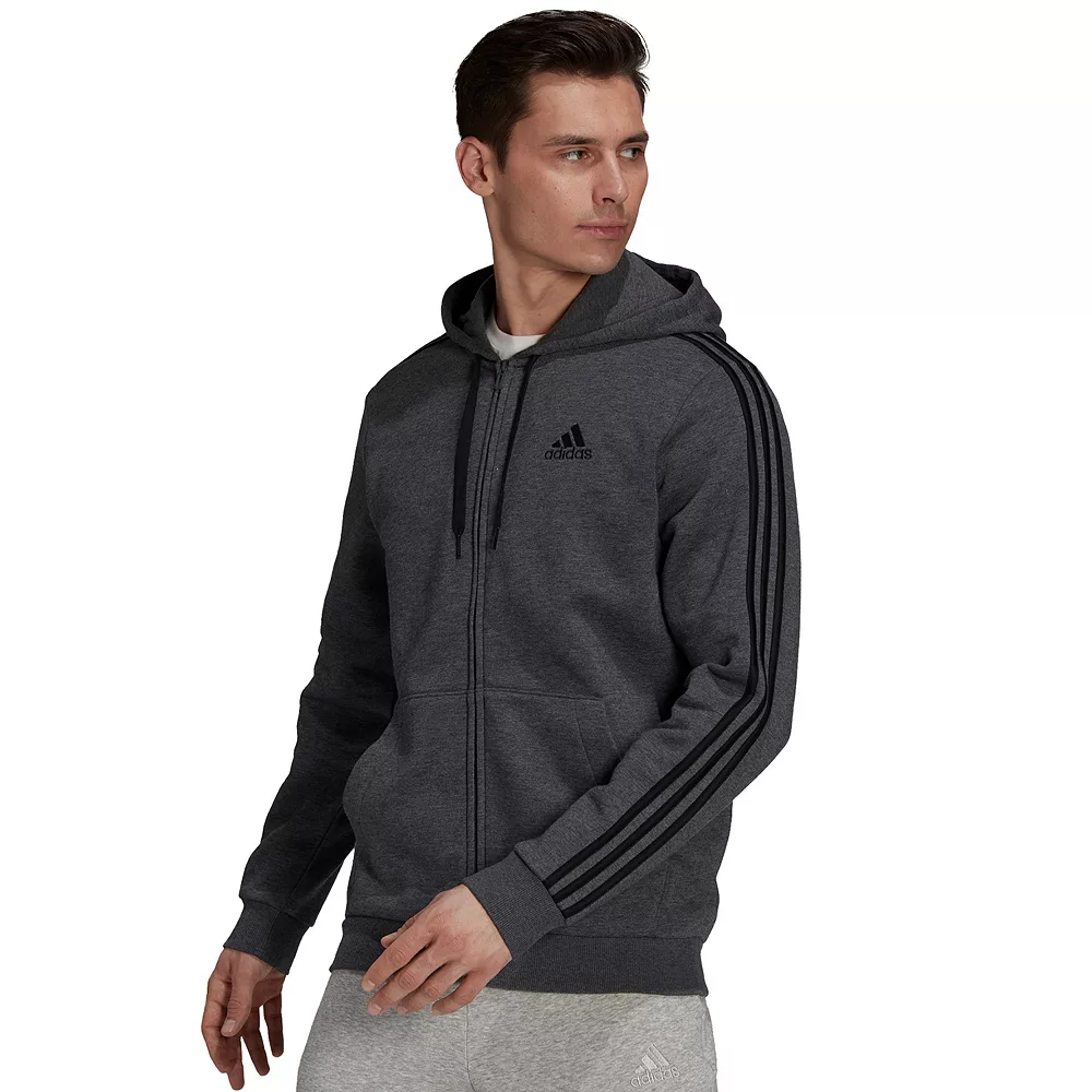 Big & Tall adidas Essential Fleece Full-Zip Hoodie 3 Big & Tall adidas Essential Fleece Full-Zip Hoodie
