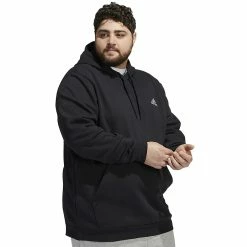 Big & Tall adidas Feel Cozy Hoodie -Workout Clothes Sales Store 6225060 ALT2