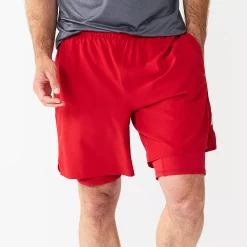 Men's Tek Gear® Mesh Back Shorts -Workout Clothes Sales Store 6225124 Cherry Cocktail