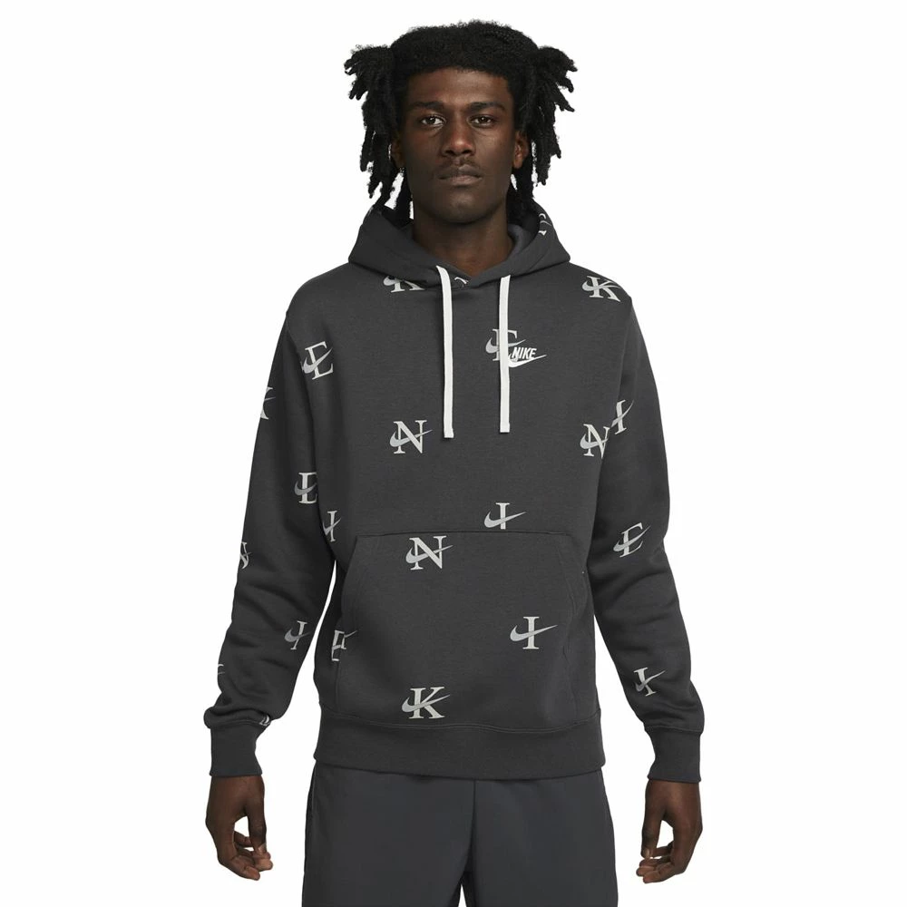 Big & Tall Nike Printed Club Fleece Hoodie 4 Big & Tall Nike Printed Club Fleece Hoodie - Image 2
