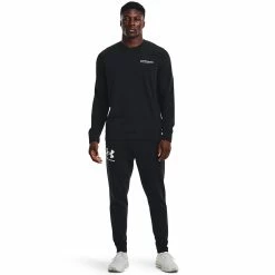Men's Under Armour Rival Terry Crew Sweatshirt -Workout Clothes Sales Store 6225389 ALT2