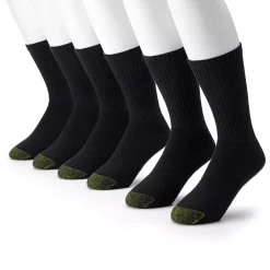 Men's GOLDTOE® 6-pack Athletic Crew Socks