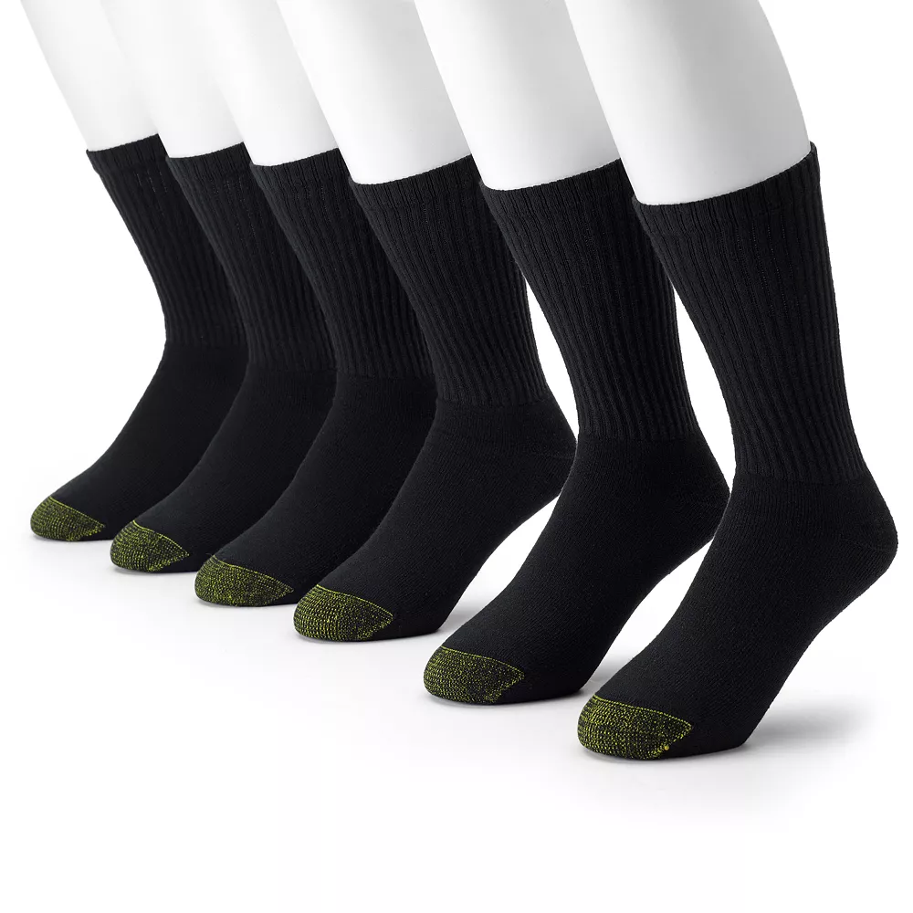 Men's GOLDTOE® 6-pack Athletic Crew Socks 3 Men's GOLDTOE® 6-pack Athletic Crew Socks