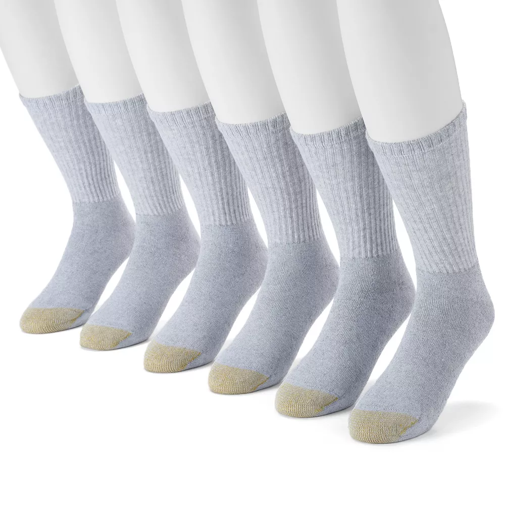 Men's GOLDTOE® 6-pack Athletic Crew Socks 5 Men's GOLDTOE® 6-pack Athletic Crew Socks - Image 3