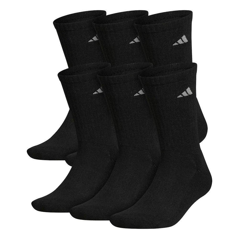 Men's adidas 6-pack Athletic Cushioned Crew Socks 3 Men's adidas 6-pack Athletic Cushioned Crew Socks
